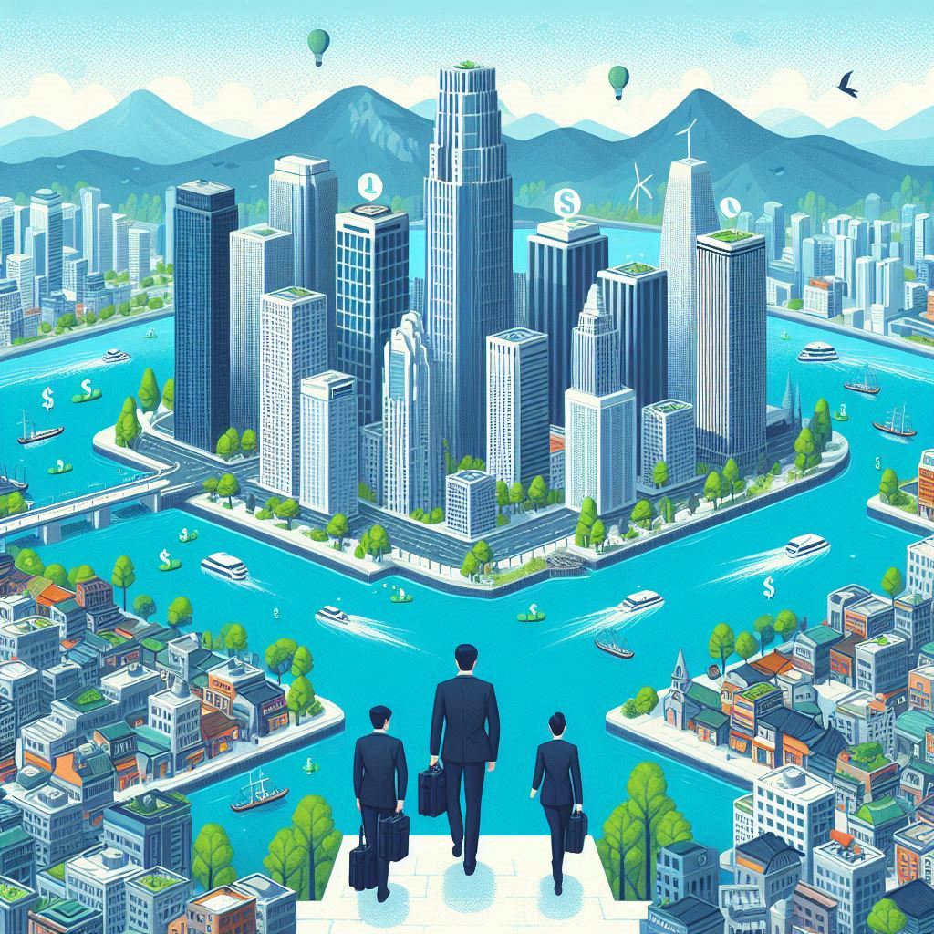 도시별 고수익 직업 관련 사진