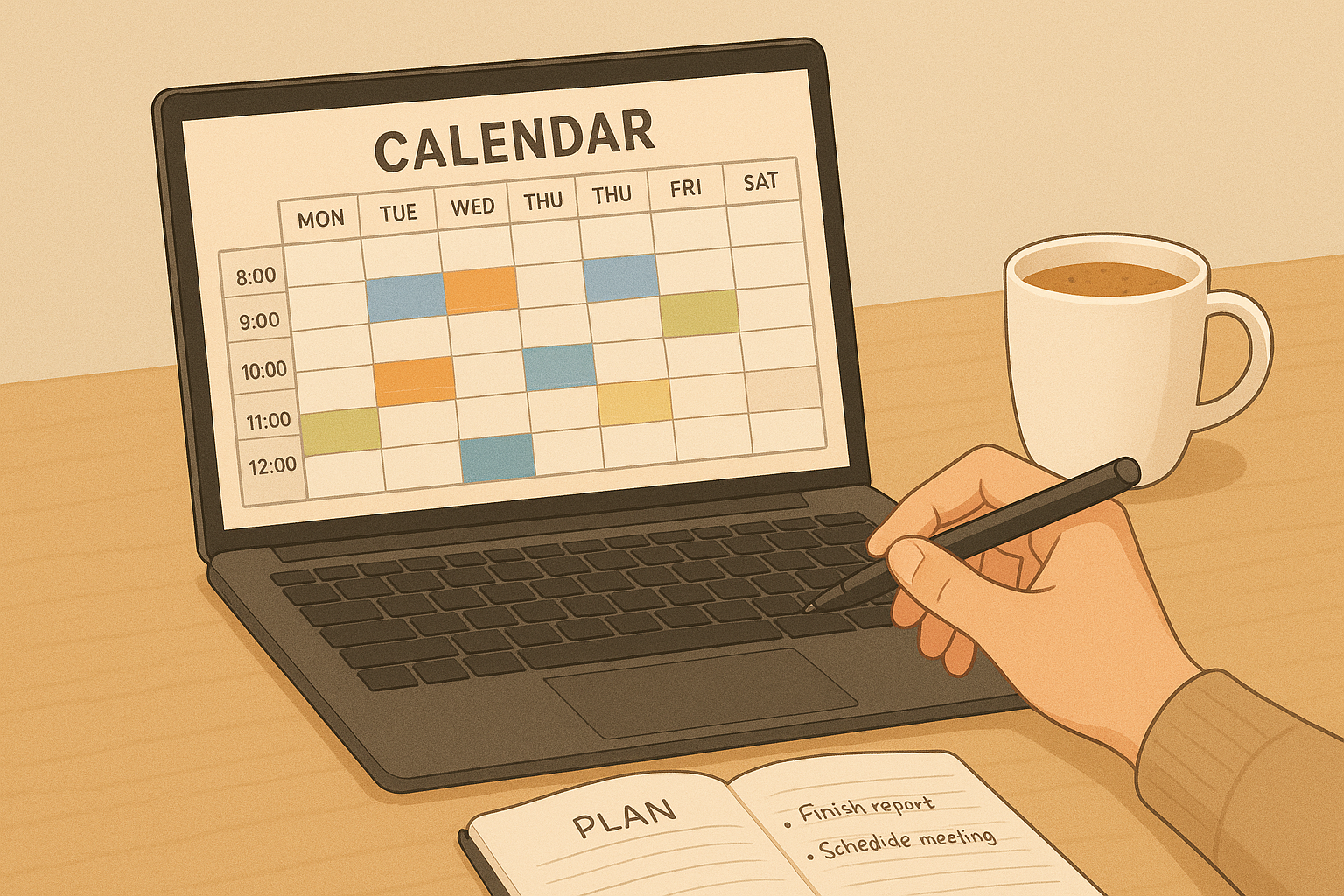 캘린더 활용 이미지