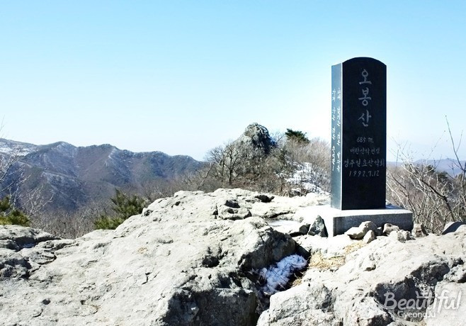 오봉산 등산지도