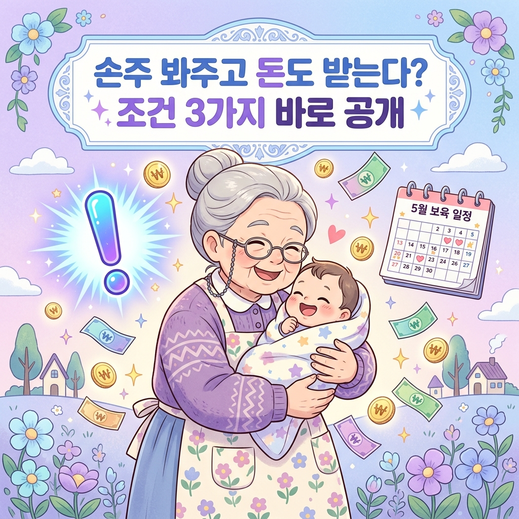 2026년 손주돌봄수당 전국 지역별 지원금액 자격 총정리