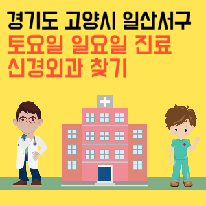 경기도 고양시 일산서구 일요일 신경외과 진료 병원 리스트