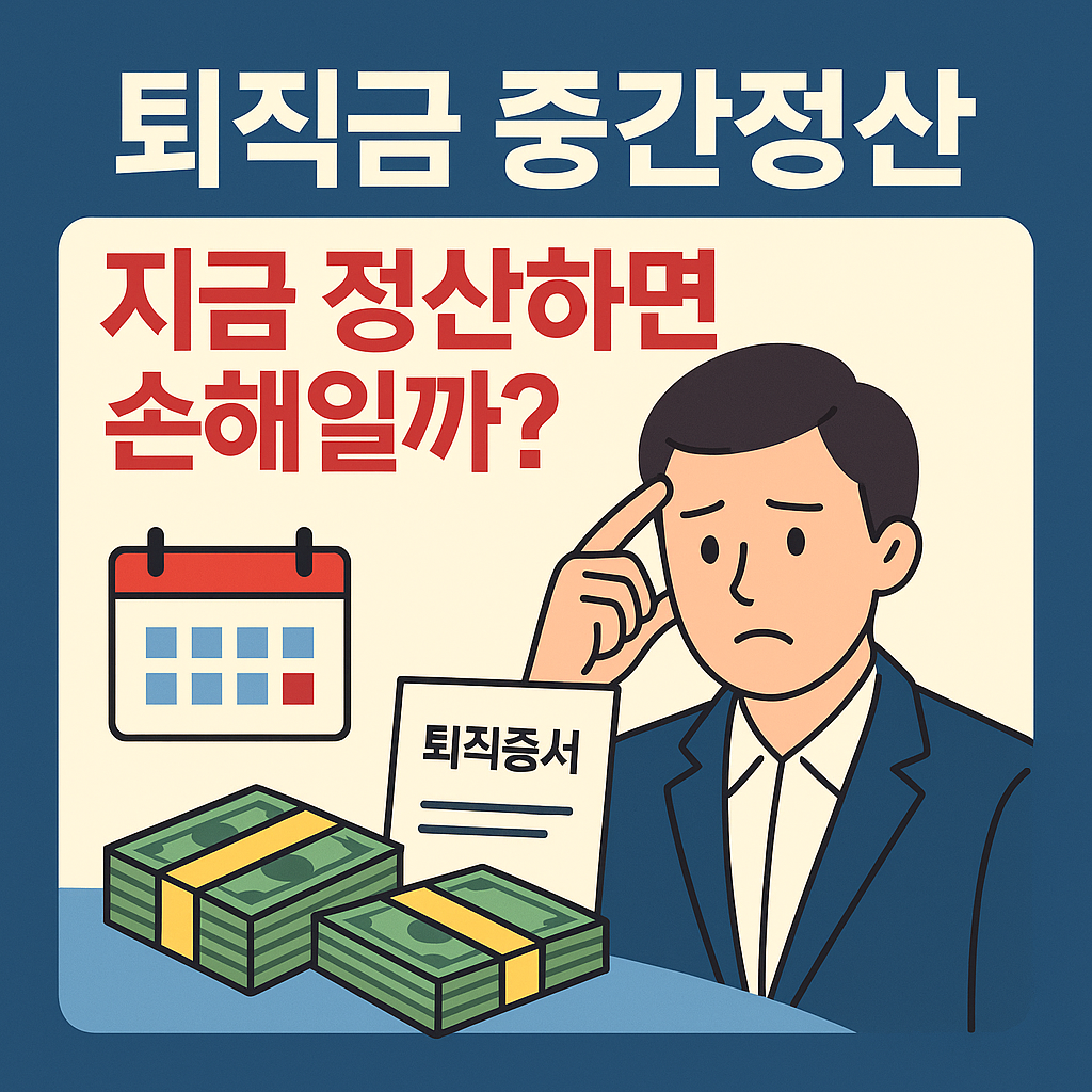 퇴직금 중간정산 시기와 세금, 언제가 유리할까?