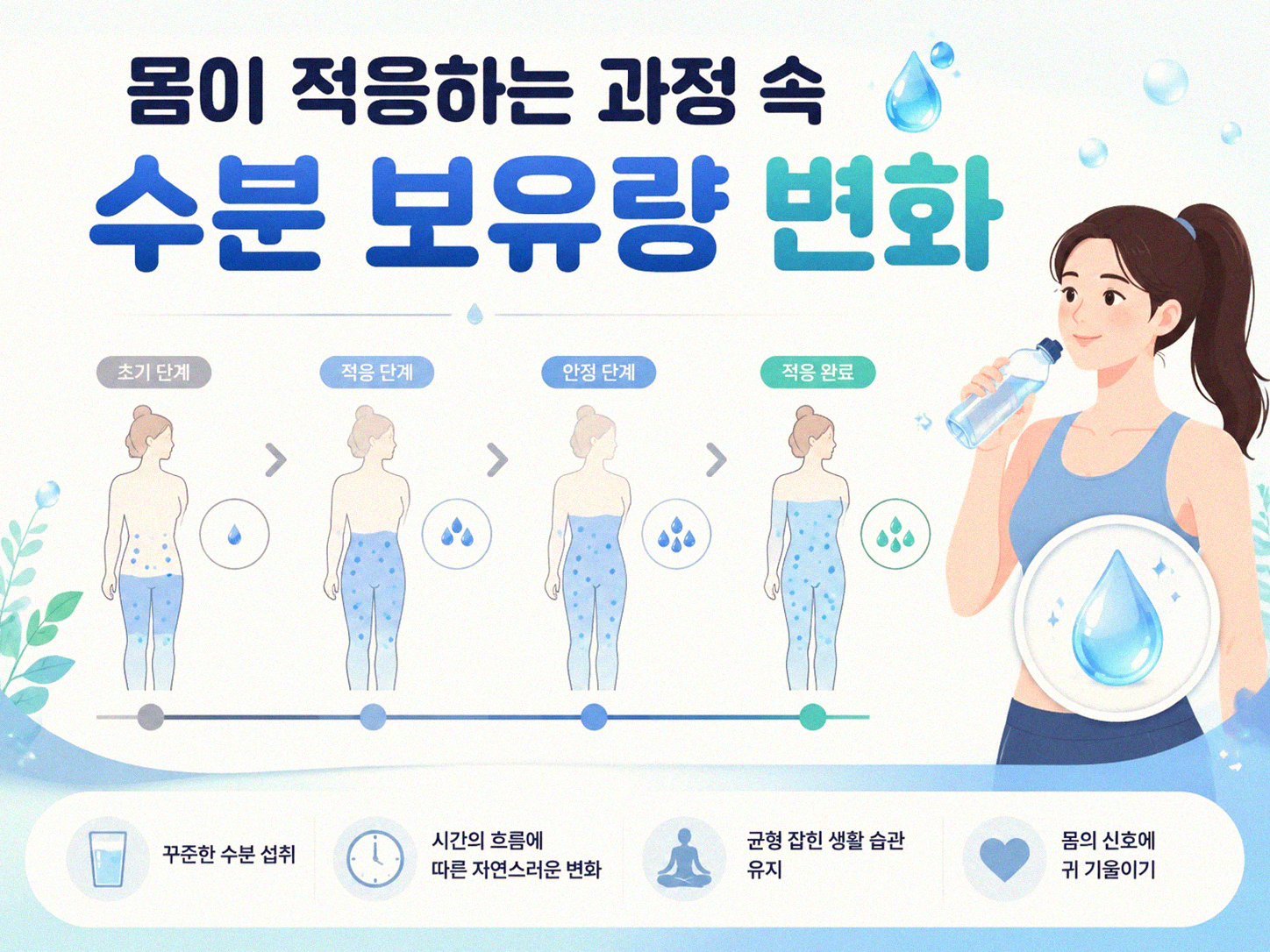 운동 시작 후 체중 오히려 느는 이유 궁금하신가요