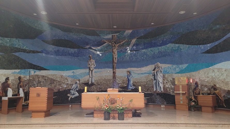 흑석동성당 제대 스테인드글라스