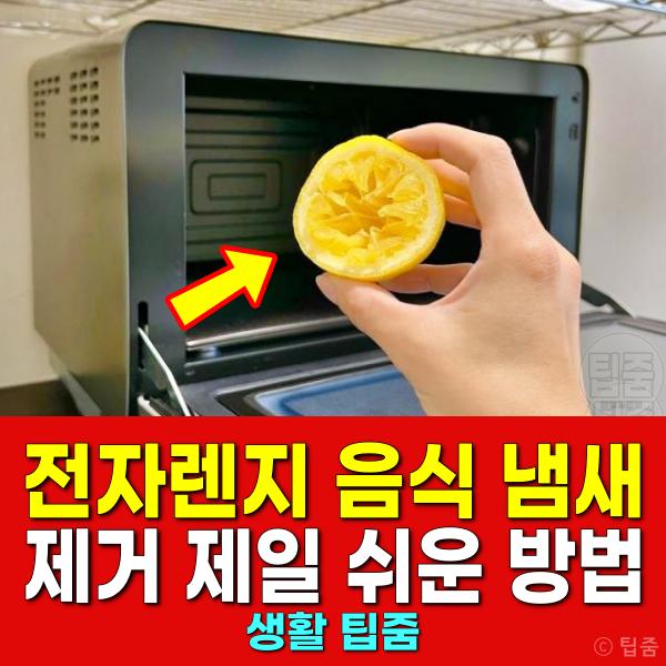 전자렌지 음식 냄새 제거 레몬