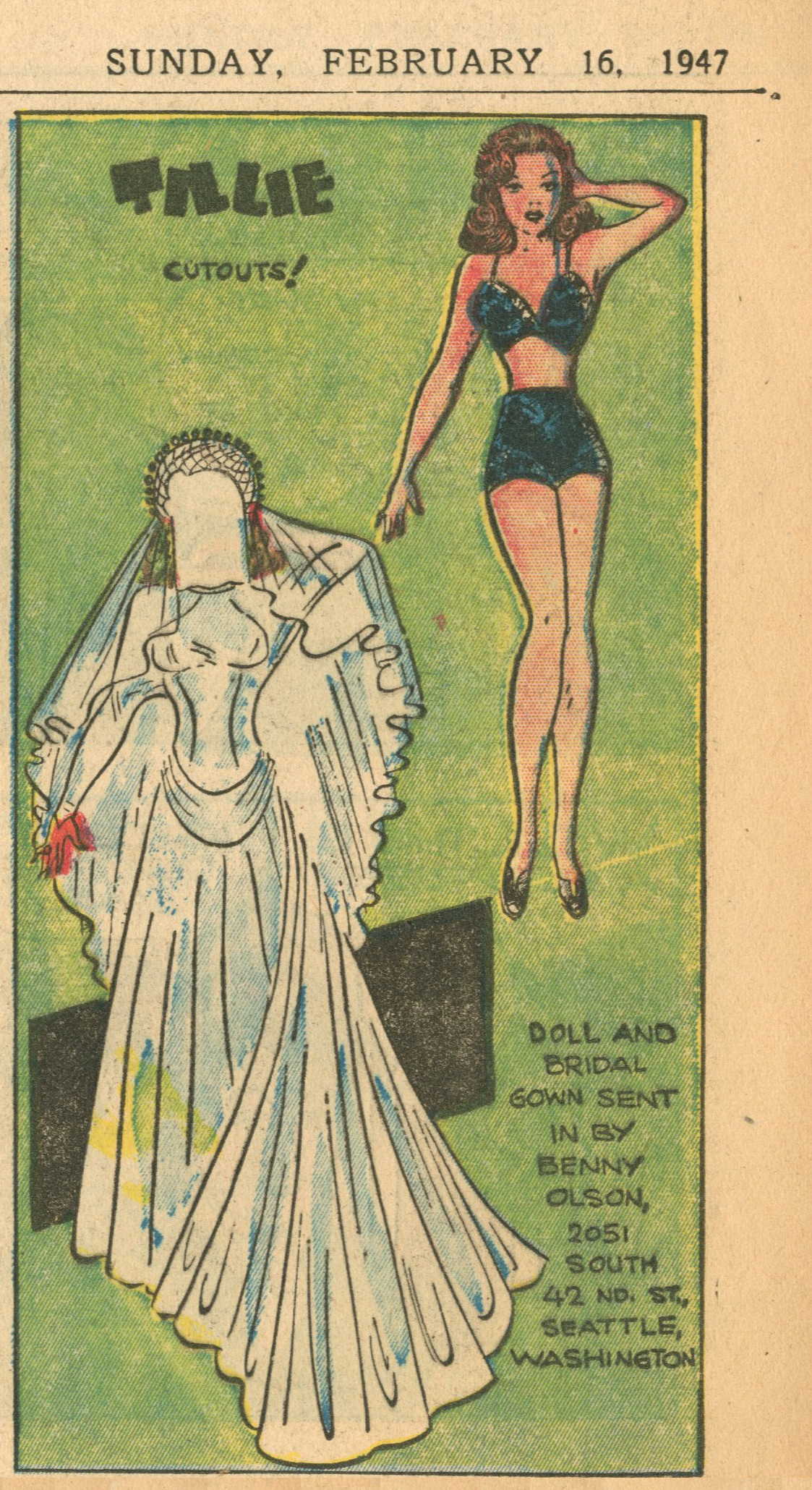 빈티지-종이인형