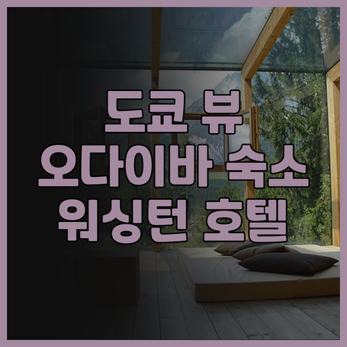 도쿄 베이 아리아케 워싱턴 호텔 뷰가