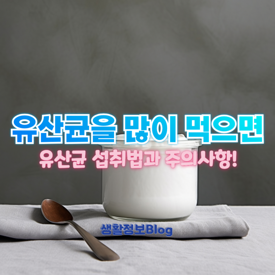 유산균을 많이 먹으면