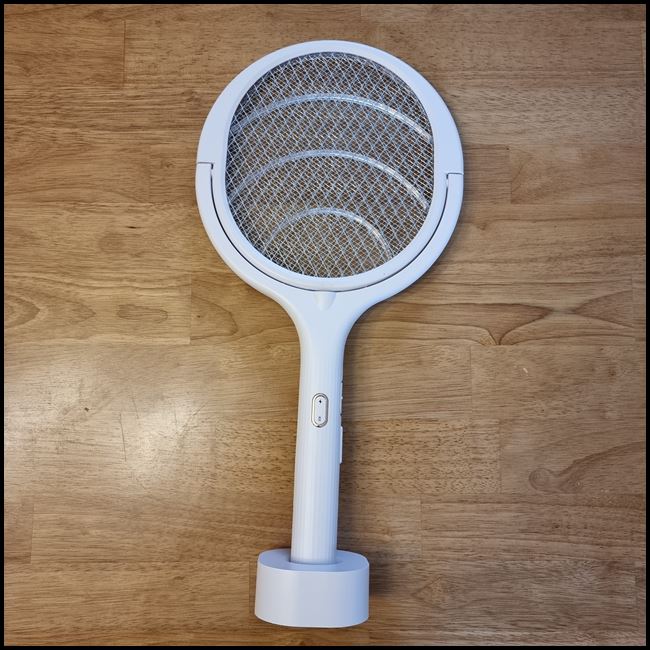 회전식모기채-모기트랩-전자파리채-정면