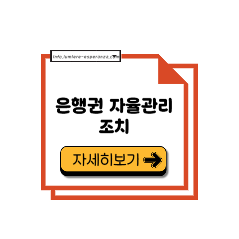 은행권 자율관리조치