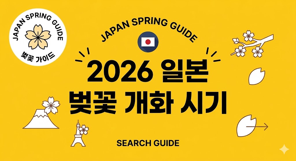 2026 일본 벚꽃 개화시기 총정리: 지역별 만개일 & 명소 가이드