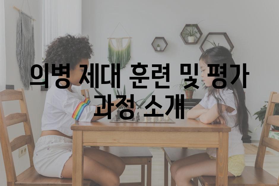 의병 제대 훈련 및 평가 과정 소개