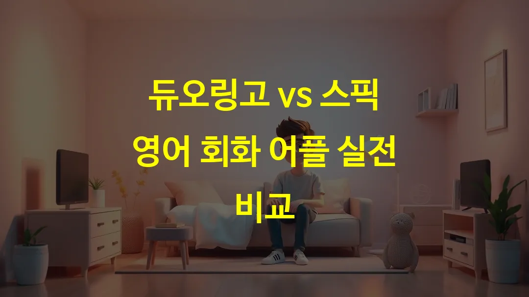 듀오링고 vs 스픽 영어 회화 어플 실전 비교