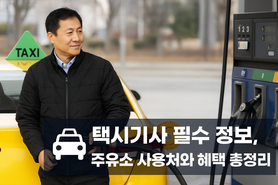 택시기사 필수 정보, 주유소 사용처와 혜택 총정리
