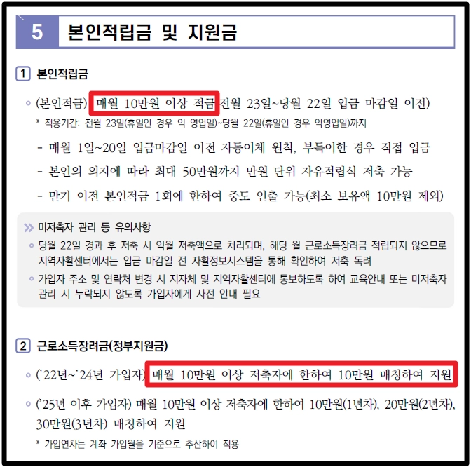 희망저축계좌 Ⅰ,Ⅱ 차이점, 조건확인, 신청방법