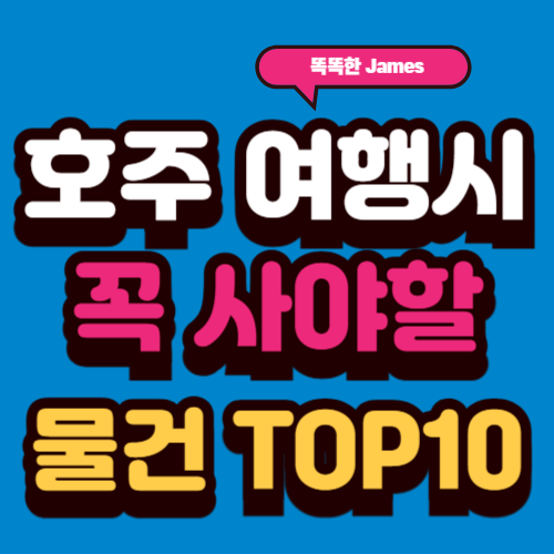 호주 여행시 꼭 사야할 물건 선물 TOP10 (2025년)