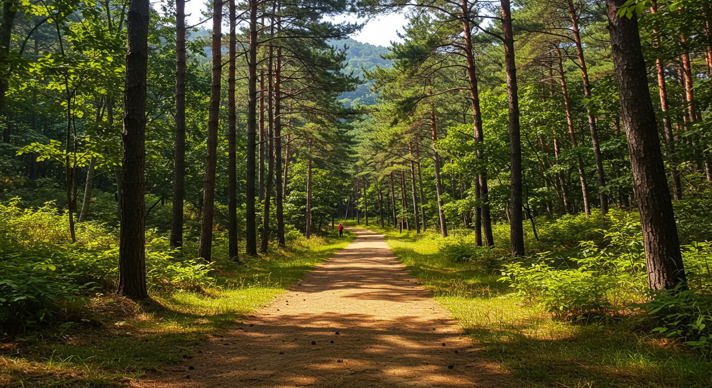 평창 대관령 양떼목장과 오대산 숲길