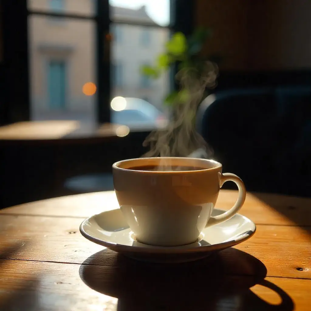 따뜻한 커피 한 잔