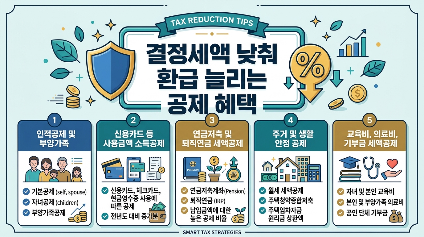 예상결정세액을 줄여 환급액 극대화하는 절세 팁