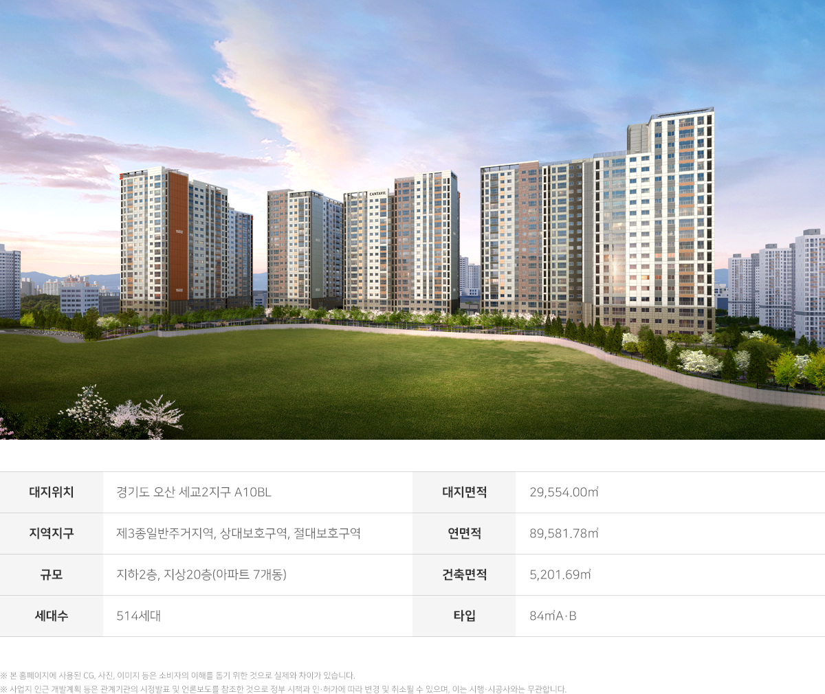 세교2지구 칸타빌 더 퍼스트 - 단지 개요