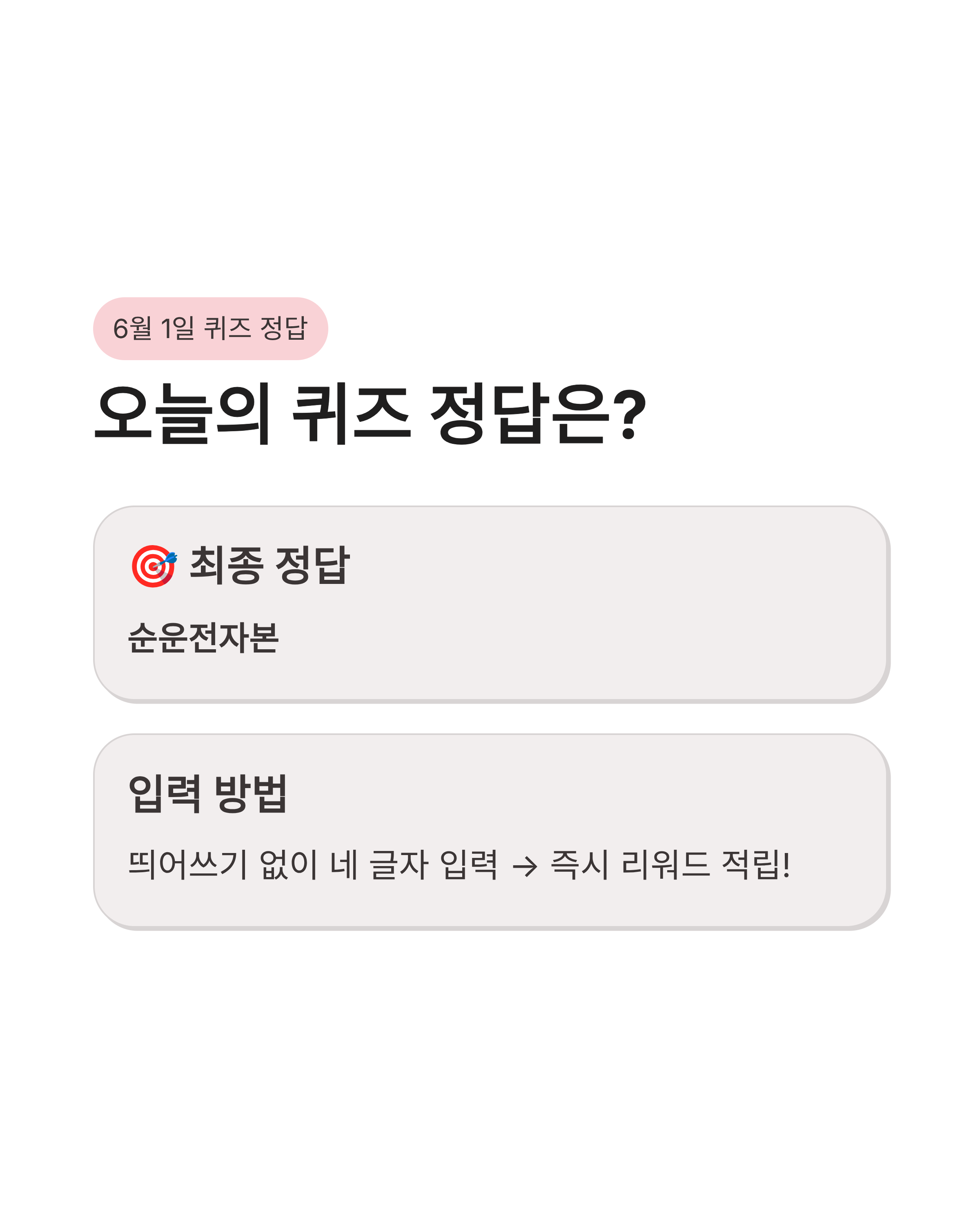 6월1일 비트버니 오늘의 OX 퀴즈 정답 및 신용점수의 진실, 재테크노하우
