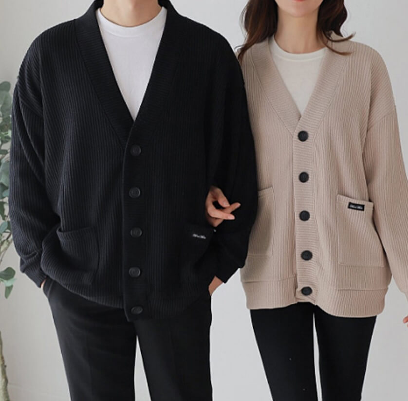 화이트데이 니트 가디건