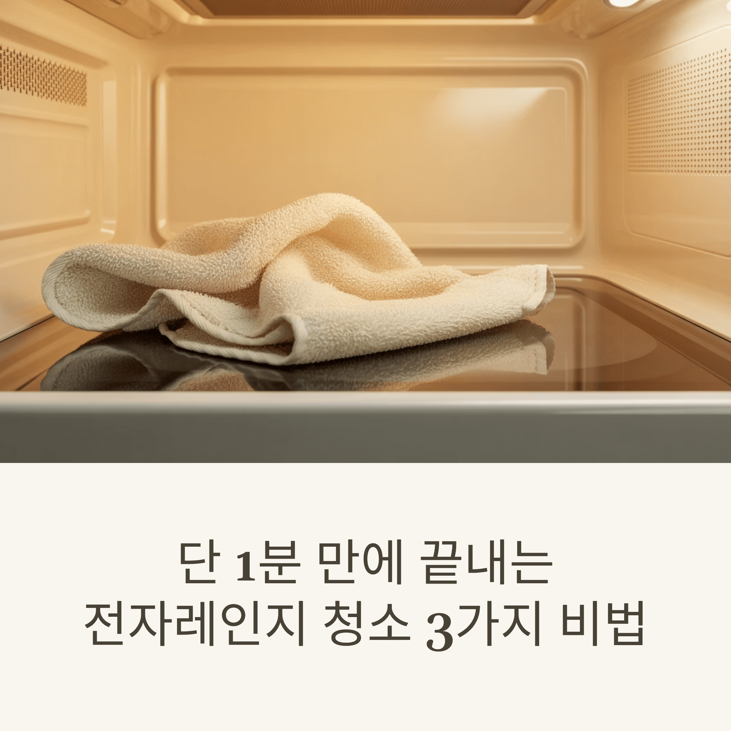 단 1분 만에 끝내는 전자레인지 청소 3가지 비법