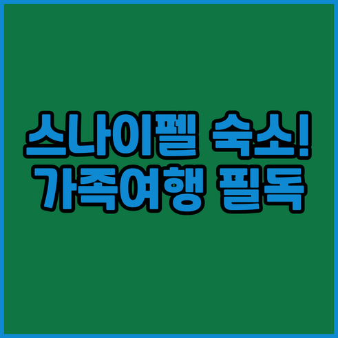 스나이펠스네스 반도 가족 여행 숙소 ..