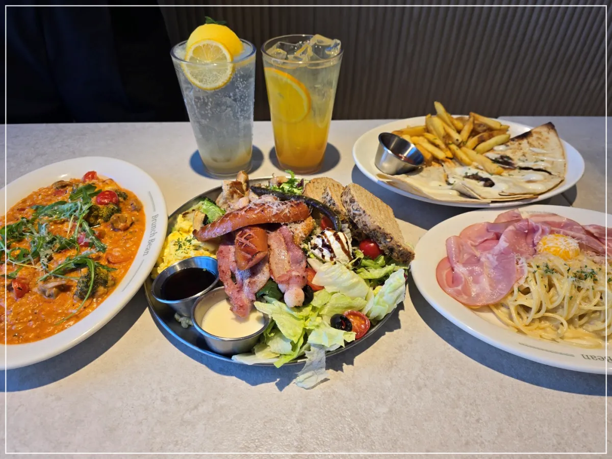 크림파스타-파니니-토마토리조또-플래티-레몬에이드-오렌지에이드