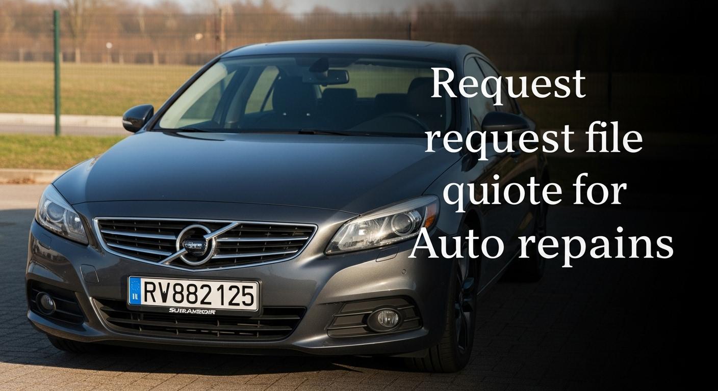 자동차 수리 견적서 요청