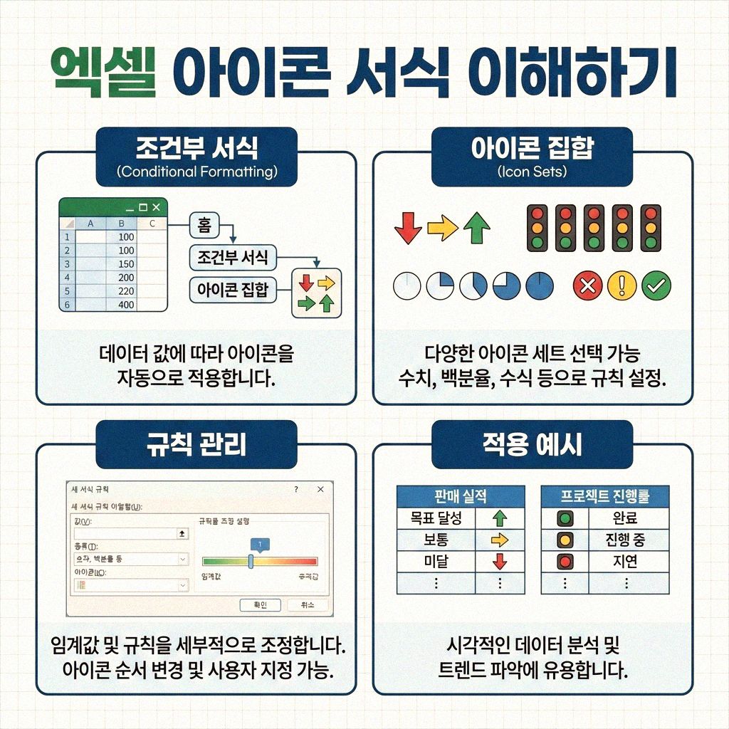 엑셀 아이콘 서식 이것만 알면 끝나요