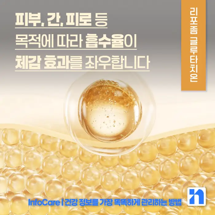리포좀 글루타치온 vs 글루타치온 효능 비교