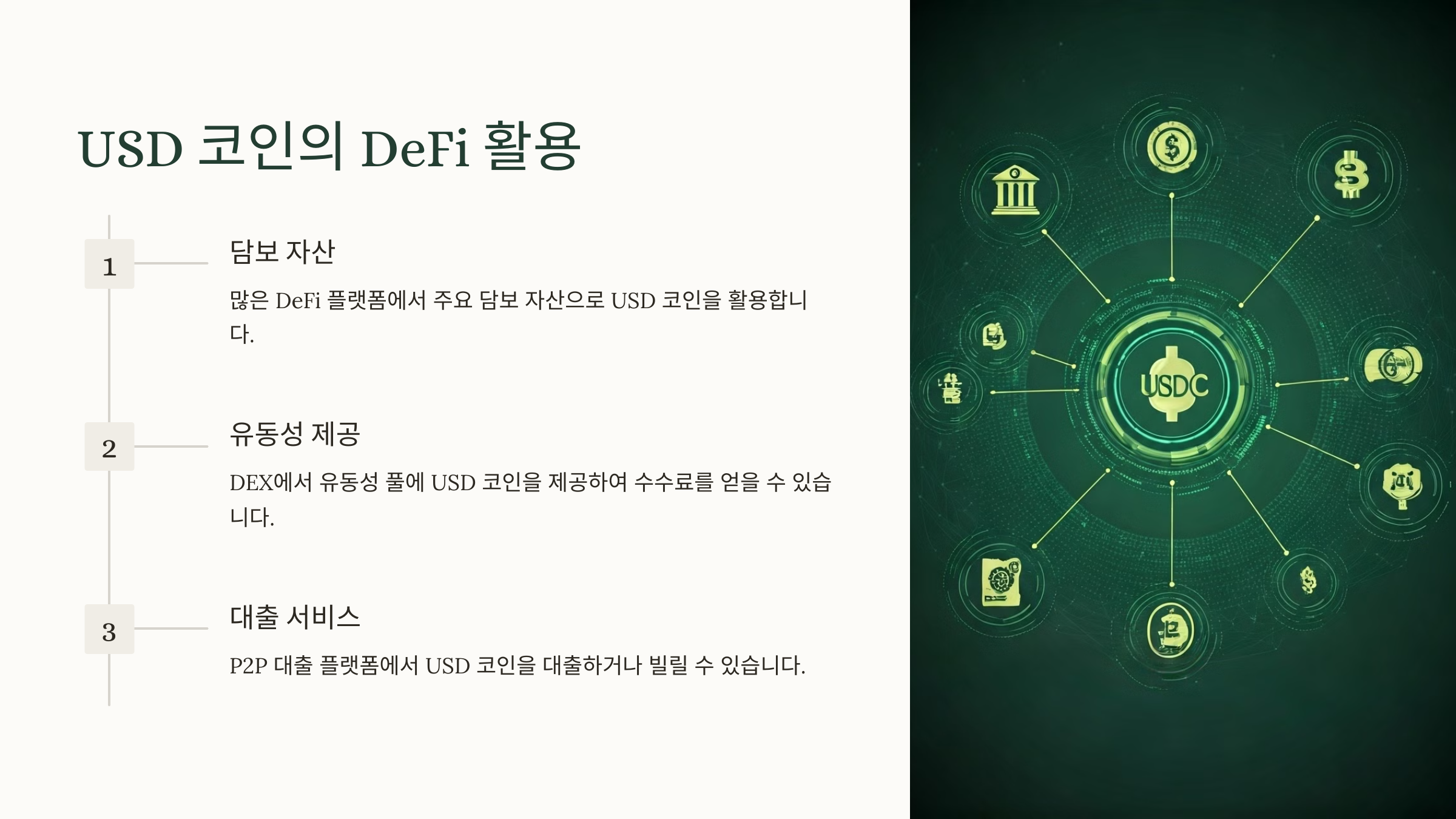 USD 코인의 DeFi 활용