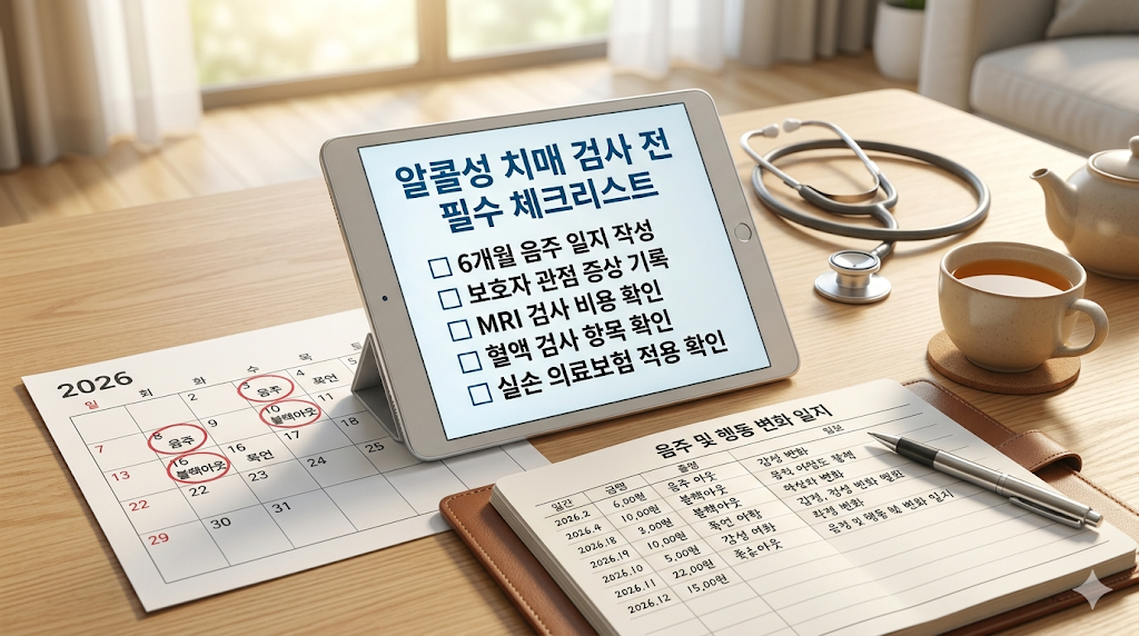 알콜성 치매 검사 전 필수 체크리스트