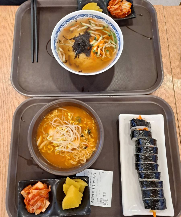 면앤면 오늘의메뉴 항공샷