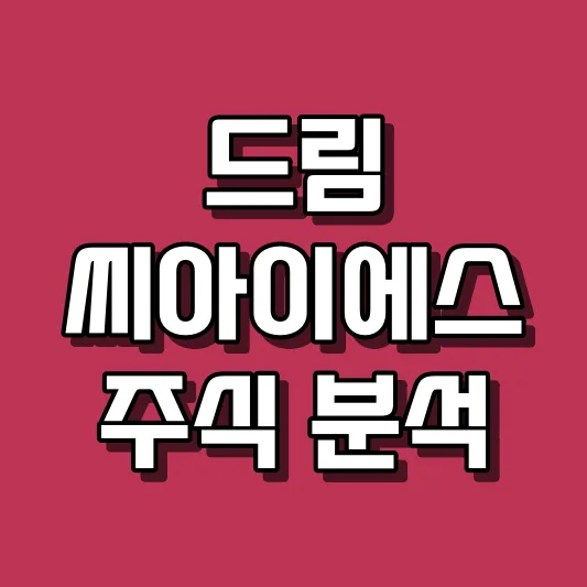 드림씨아이에스 주식 분석