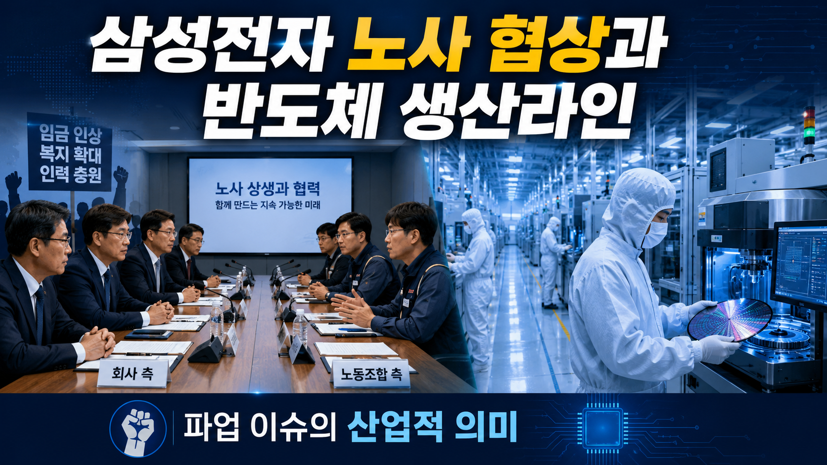 삼성전자 노사 협상과 반도체 생산라인