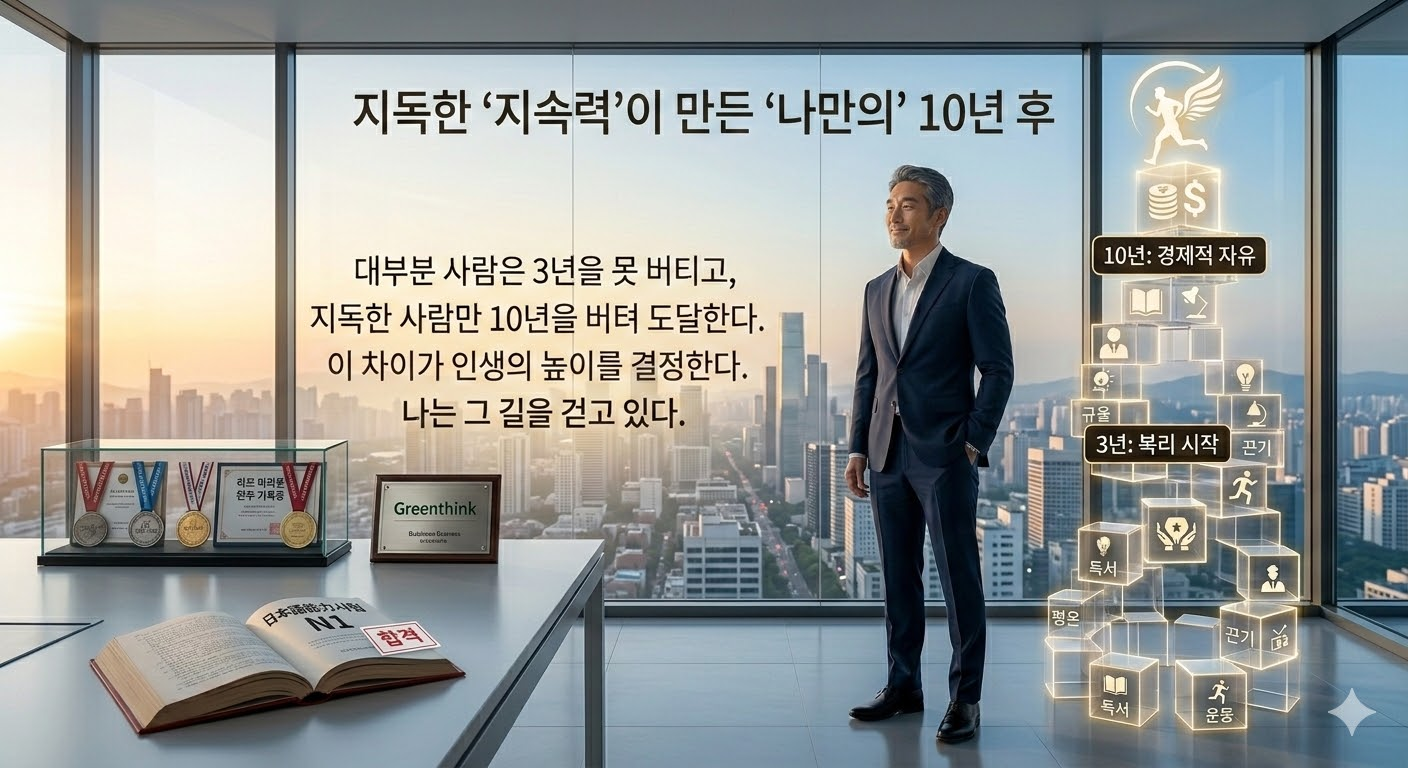 99%의 사람은 평범하게 살고 1%만 인생이 바뀌는 이유– 지독한 사람만 도달하는 인생의 위치