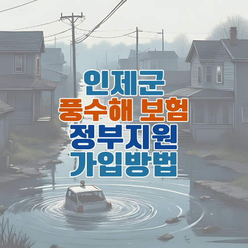 인제군 풍수해보험 가입 방법과 보장 혜택 – 정부지원으로 내 재산 지키기