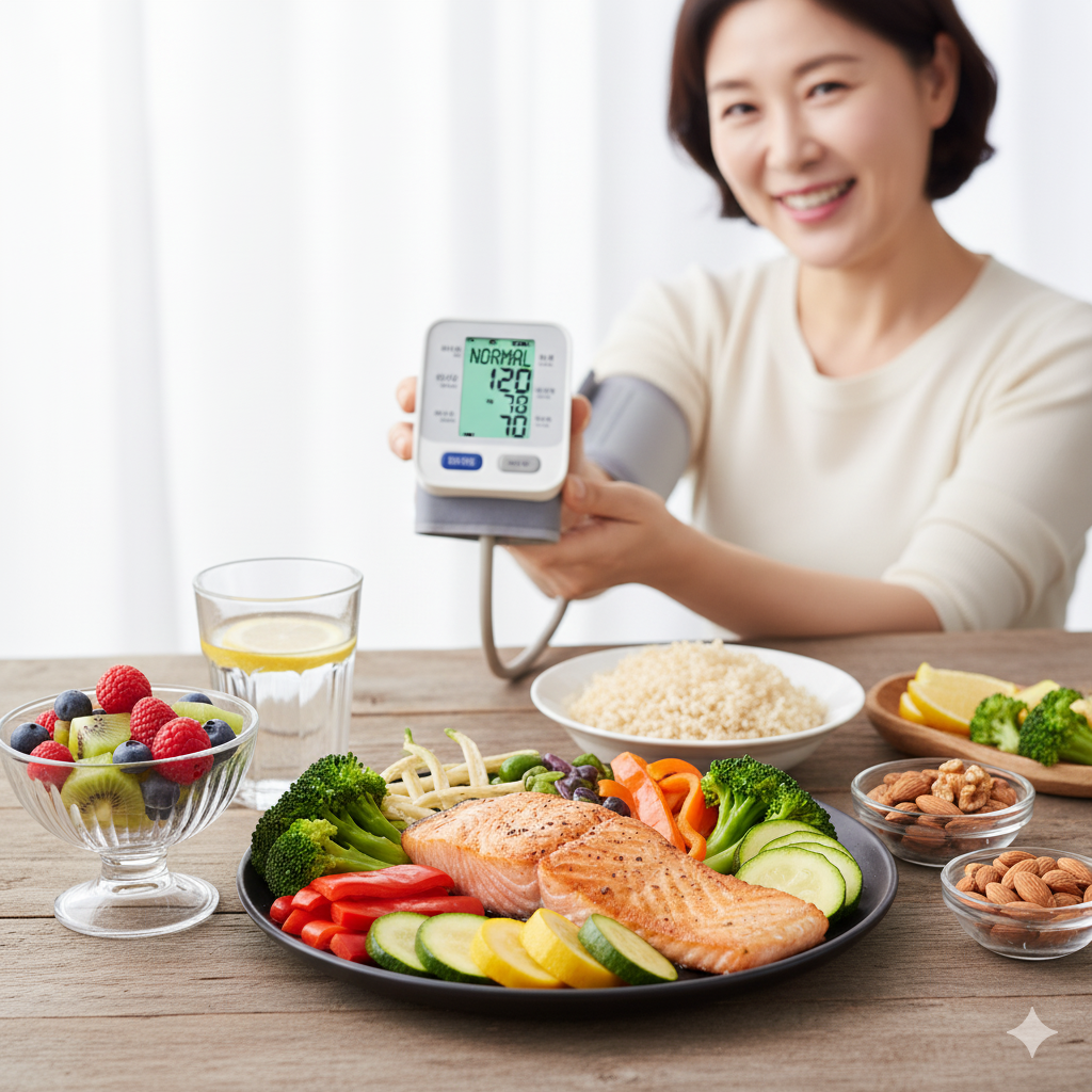 혈압 정상화 시킨 식단