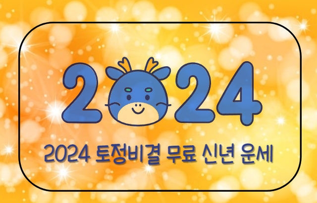 2024 토정비결 무료 신년 운세