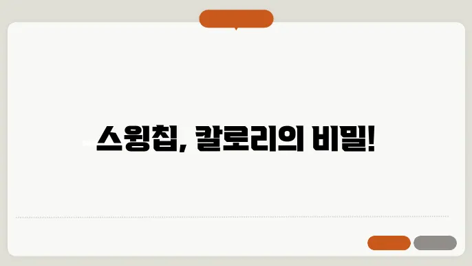 스윙칩 종류