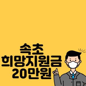 속초 희망지원금 썸네일