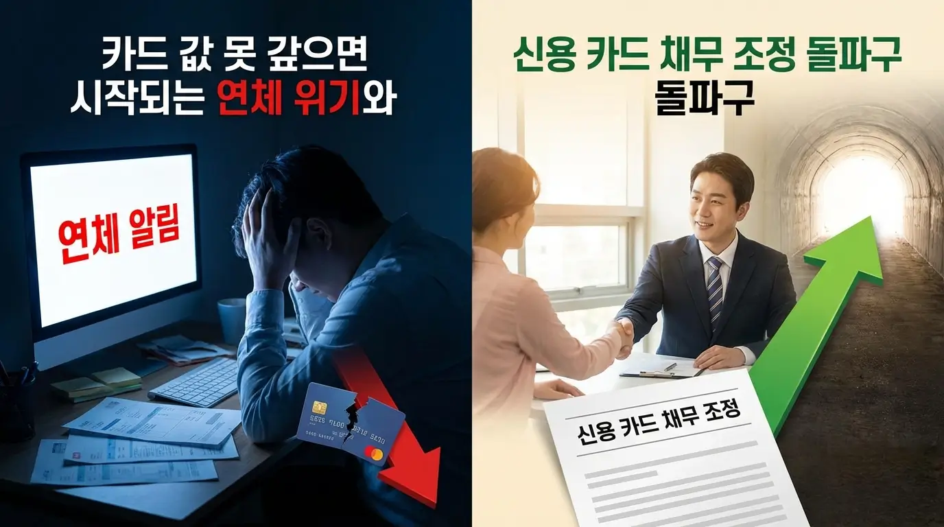 카드 값 못 갚으 면 시작되는 연체 위기와 신용 카드 채무 조정 돌파구