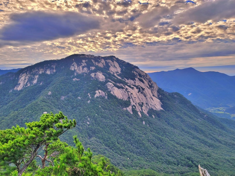 희양산 등산코스 지도