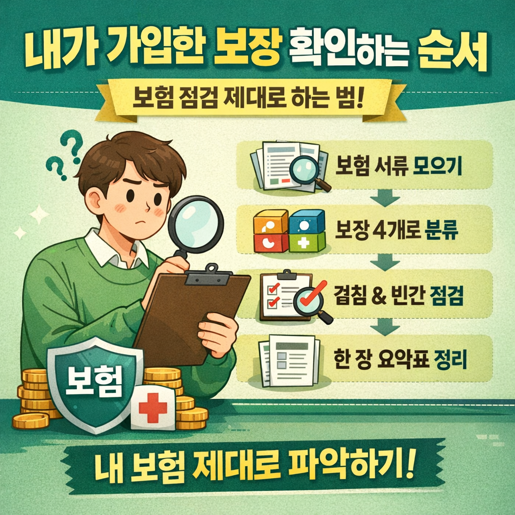 내가 가입한 보장 확인하는 순서