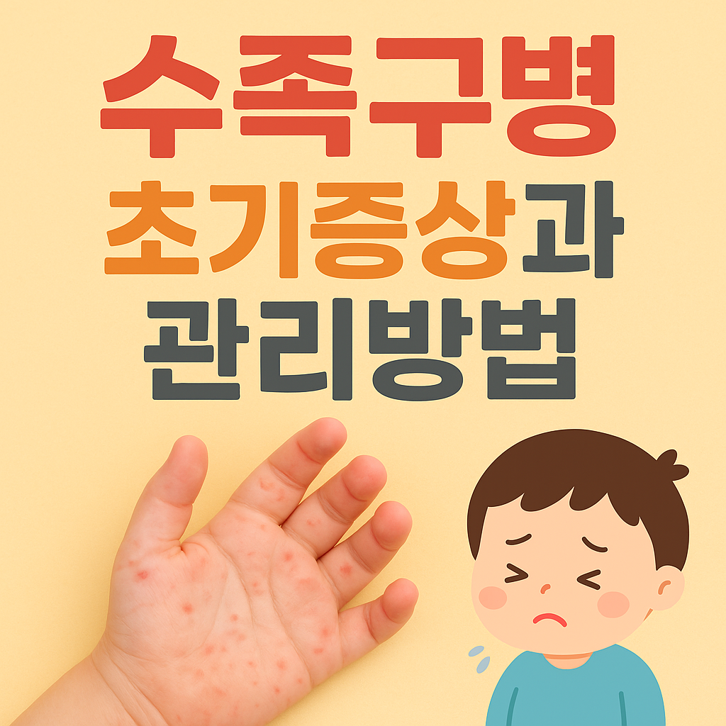수족구병 초기증상과 관리방법