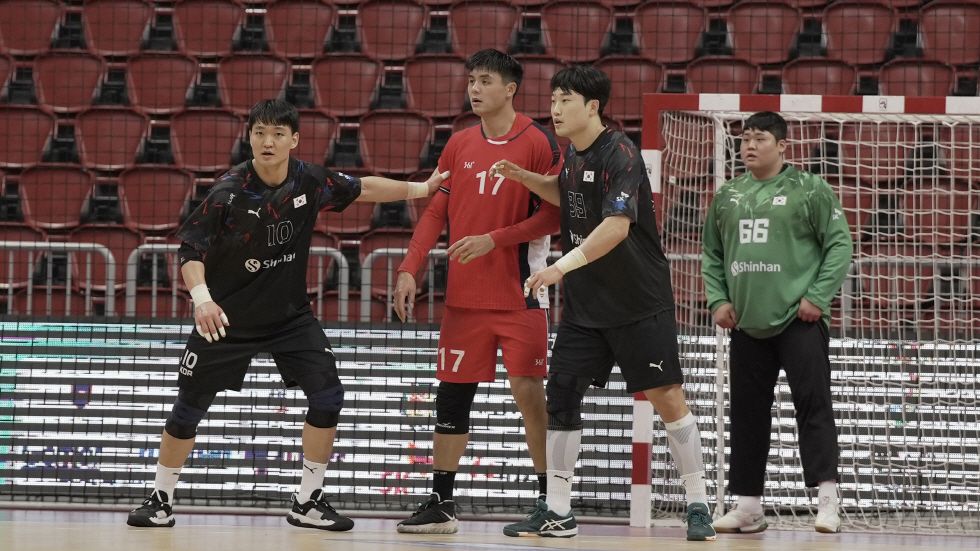 대한민국 남자 핸드볼 경기사진