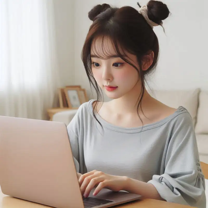 이더스캔-한국어-사용법을-알아보는-여성의-모습