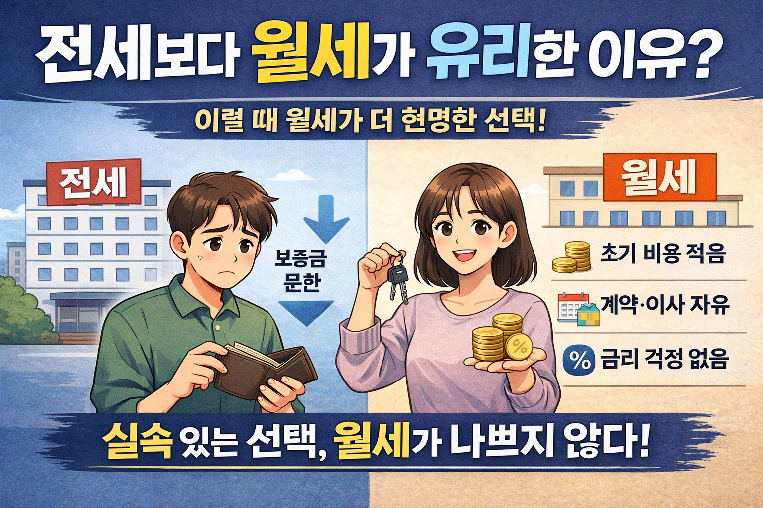 전세보다 월세가 더 나은 현실적인 이유